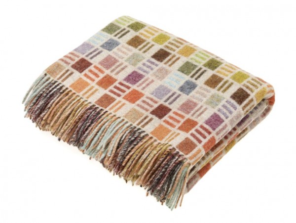 NEW: Merino-Scarf-Schal 25 x 190cm BRIGGATE Mustard Teal