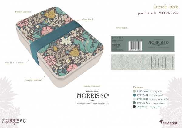 Lunch Box, Morris & Co. -Acanthus-
