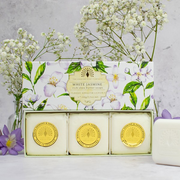 ESC - BATH & BODY, White Jasmine, Triple Soap Box 3 x 100g