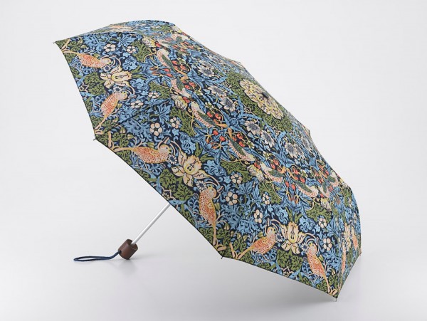 WM - Taschen-Regenschirm Minilite-UV, Strawberry Thief BLUE