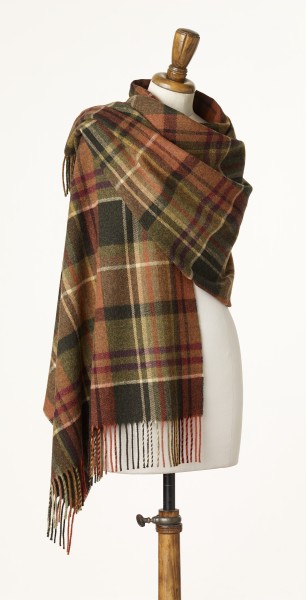 Merino-Stole 70 x 185cm, MALTON-Olive