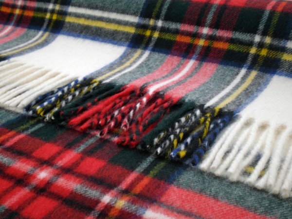 Merino-Decke - TARTAN Dress Stewart, 140 x 185 cm