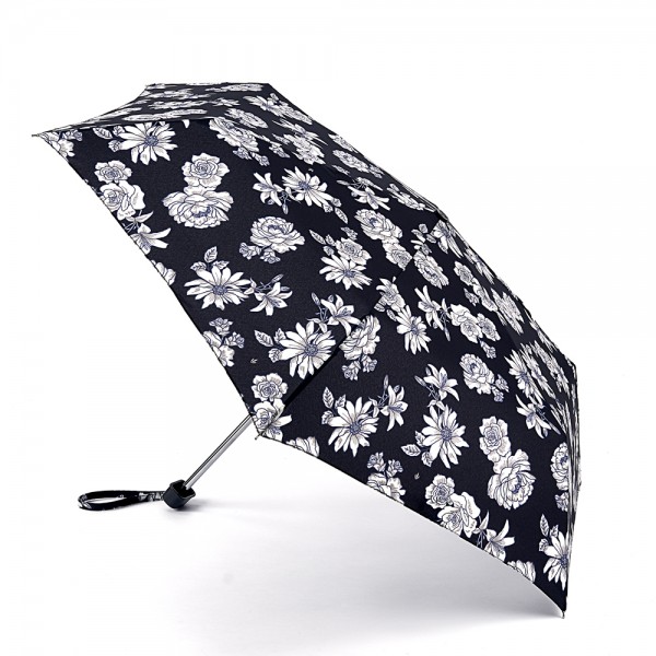 Miniflat-2 BLK & WHITE FLORAL