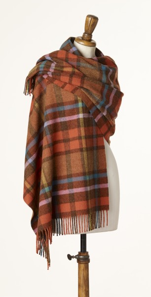 Merino-Stole 70 x 185cm, Flasby Terracota-Copy
